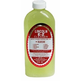 Lincoln E-Z Leather Suede Stain Vinyl Canvas Cleaner 8 Oz.