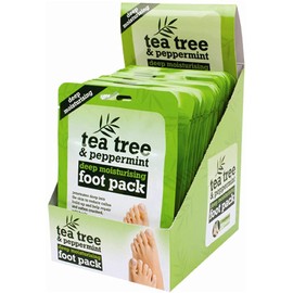 Deep Cleansing & Moisturising Foot Pack- Removes Calluses & Dead Skin Cells- Intensive Care For Feet - Tea Tree & Peppermint (15)