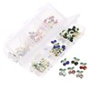 WOONEKY 60pcs Cherry Nail Rhinestones Gems for DIY Nail Art