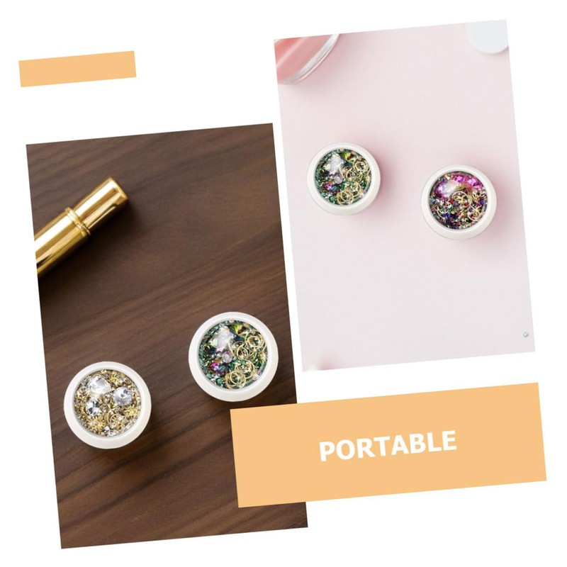 Outanaya DIY Nail Art Rhinestone Charms Beads for Creative Manicure