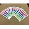 1482 x 9mm Coloured Reward Stars Sticker Pack Great for