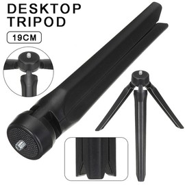 REFLEX CAMERA Mini Tripod Stand – Portable 19cm Tabletop Tripod with 1/4"-20 Screw for GoPro, DSLR, DJI Osmo, Insta360, Smartphones – Lightweight Foldable Grip for Travel & Vlogging