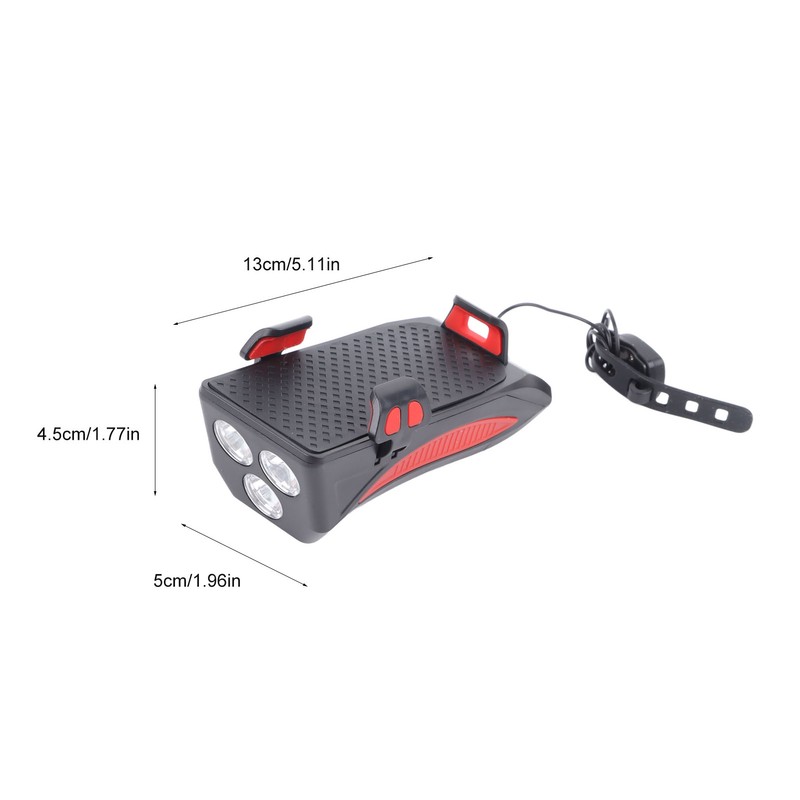 Bicycle Light Multifunctional Bike Phone Stand Headlight Speakers Kit for