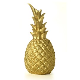 Tuzsocr Pineapple Decorative Statues, Decorative Figure for Living Room, Desk Decoration (Gold, S)