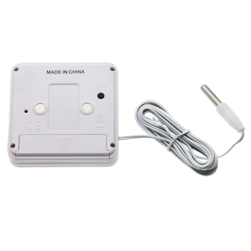 AMTAST Fridge Thermometer Freezer Thermometer Digital Refrigerator Thermometer in-Outdoor Alarm