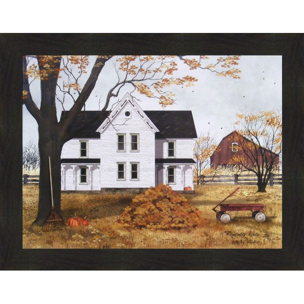 Remember When by Billy Jacobs 22x28 Farm House Barn Red