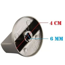 8 Perillas de Estufa, Interruptores de Rango de Gas Giratorios de Metal con Apertura de 6 Mm, Reemplazo Universal de Perillas de Horno para Estufas de Gas, Máquinas de Ajuste de