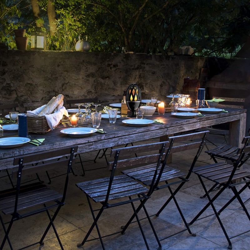 Lexflamebk-02 Exterior Decorative Ip65 Led Flame Garden Spike Light -