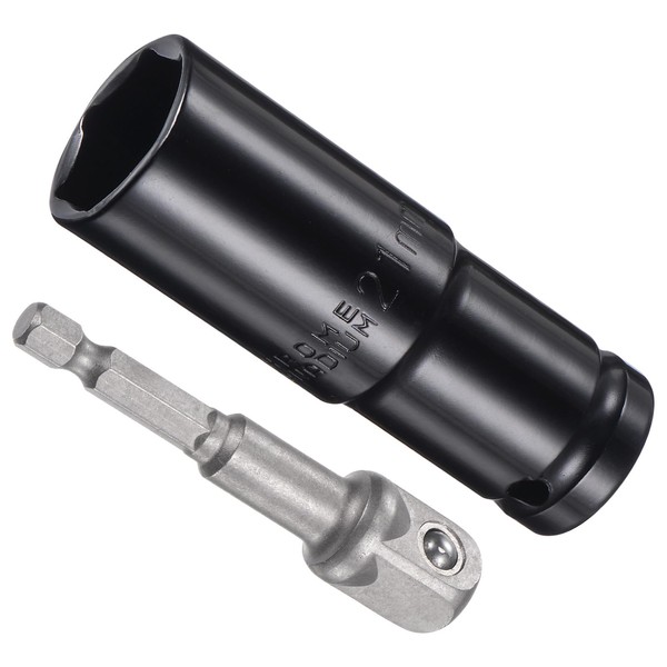 CoCud Deep Socket Set, 21mm Socket 3" Length 1/2" Drive,