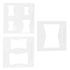 3Pcs 6x6 Inches Butterfly Key Inlay Template Router and Decorative