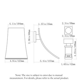 SKOWLL Waterfall Vanity Faucet Wall Mounted Bathroom Faucets Single Handle Vessel Sink Faucet Bronze Bath Faucet Widespread Sink Faucets Oil Rubbed Bronze
