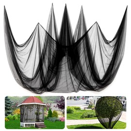 33x10ft Large Mosquito Net, Mesh Netting for Garden Skin and Plants Protection, Patio Bird Bug Screen, White