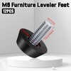 Furniture Leveling Feet, 12 PCS Adjustable Furniture Feet Screw on