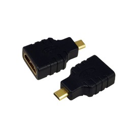 BIGtec Micro HDMI Adapter HDMI Female to Micro HDMI Male/HDMI A Female - HDMI D Male/Gold Plated/High Speed HDMI Adapter with Ethernet/Audio Return Channel/HDMI 1.4