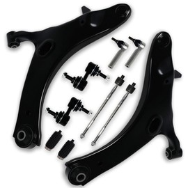 Koxot 10Pcs Front Lower Control Arm Sway Bar Link End Tie Rod End Fit for Subaru 2009 2010 2011 2012 2013 Forester RK622787 RK622789 K750049 ES3712 EV800513