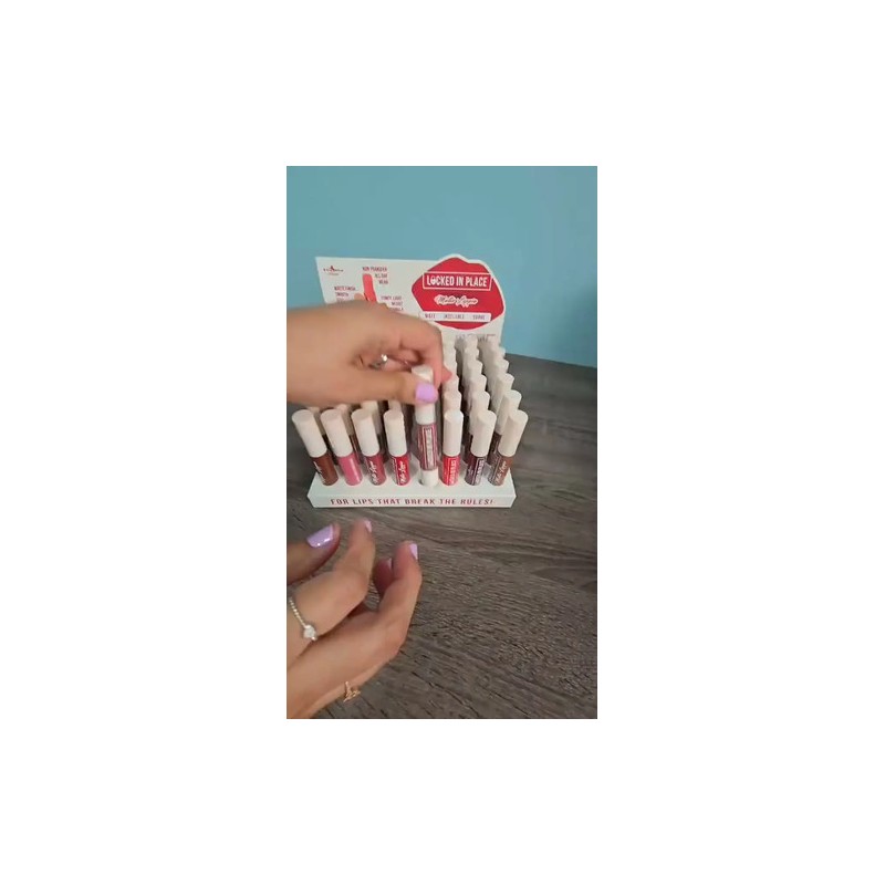 Set Labial Indeleble Mate Italia Deluxe Locked In Place 8pzs