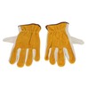 Garden Cowhide Gloves Puncture Proof Wearproof Full Finger Leather Gloves
