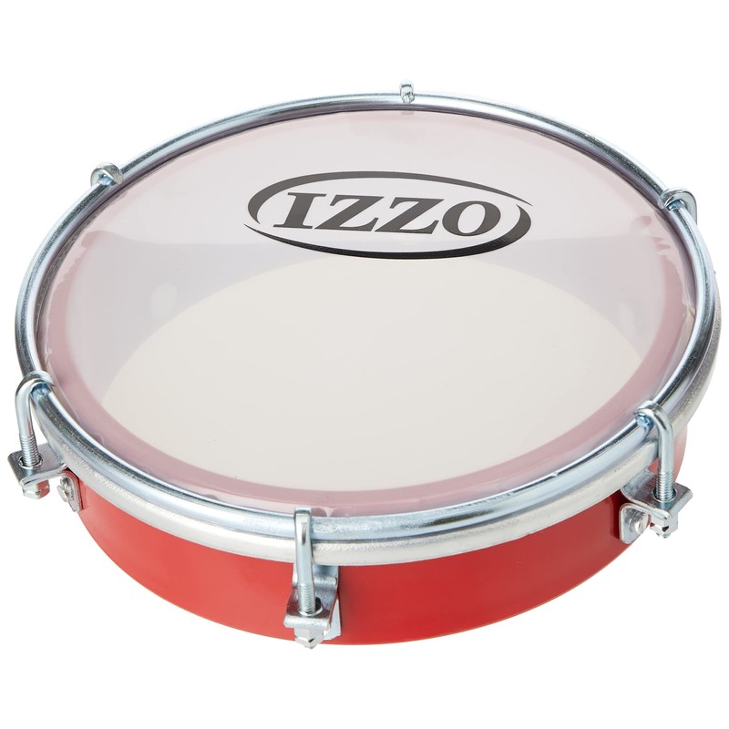 Izzo 6555 6-Inch ABS Tamborim - Red