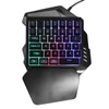One Handed Gaming Keyboard RGB Backlight 35 Keys Ergonomic Portable