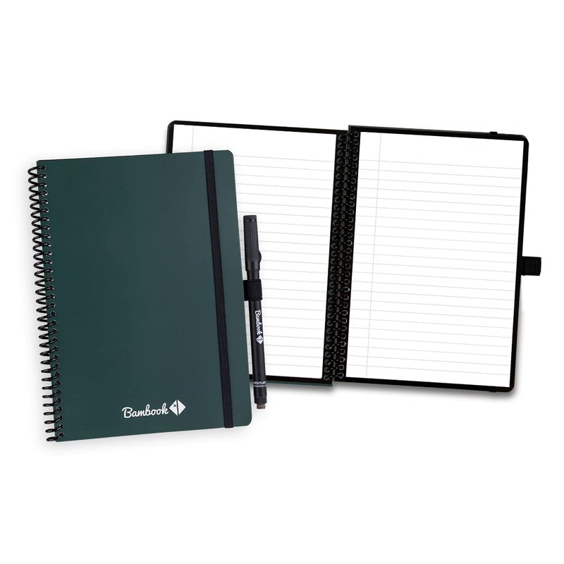 BAMBOOK Colourful Notebook - Forest - A5 - Lined, Reusable