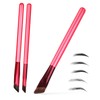 minkissy 3 Pcs Wild Eyebrow Brush Angled Eyebrow Brush Cosmetics
