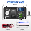 Nilight Golf Cart Key Switch Console Panel 9V-48V DC with