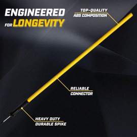 AKABIKE Agility Training Poles Set (Spike/Water/Rubber Base with 3.3ft/1m to 4.9ft/1.5m Poles)