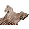 Dutebare Kid Little Girl Ruffle Dress Cotton Linen Backless Casual