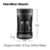 Hamilton Beach 12 Cup Programmable Drip Coffee Maker with 3