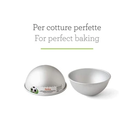Decora 0062954 Backform Halbkugel aus Eloxiertem Aluminiun, Ø 15,5 cm