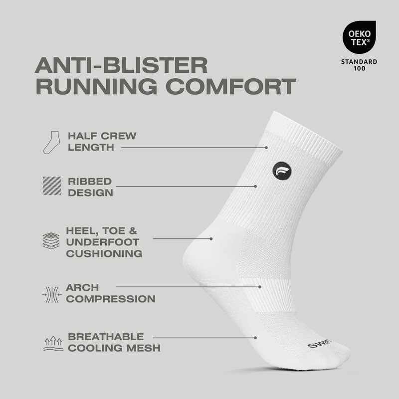 SWIFTER Performance Socks-L-XL (UK 9-12) 3 Pack