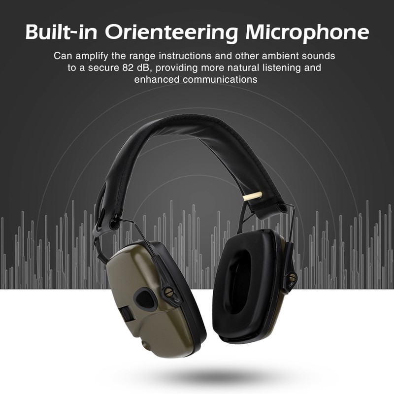 Sport Sound Amplification Electronic Earmuff NoiseProof Hunting Earmuff for Outdoor