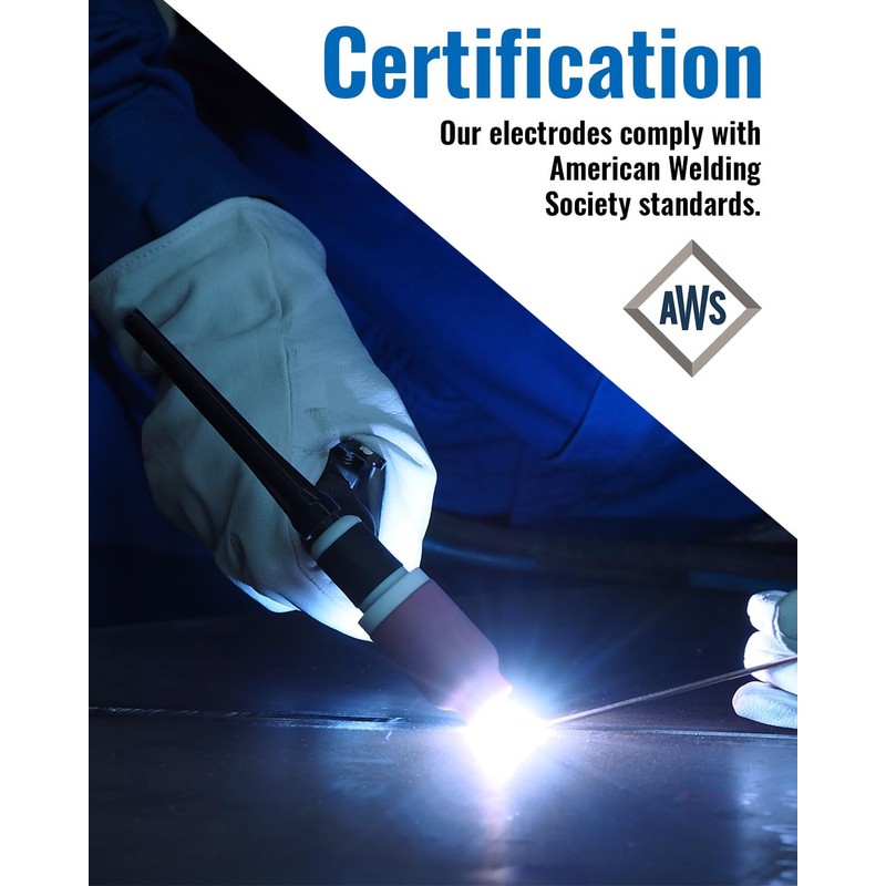HITBOX TIG Welding Tungsten Electrode 3/32"x 7" Blue for Ac/Dc