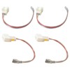 Upgraded 4pcs 2-Pins Car Door Speaker Wiring Harness Adapter Connector