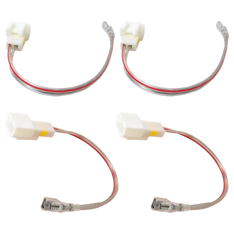 Upgraded 4pcs 2-Pins Car Door Speaker Wiring Harness Adapter Connector
