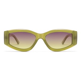 SOJOS Polarized Sunglasses Womens Mens Trendy Pentagonal Slight Cat Eye Sun Glasses 80s 90s Shades SJ2329