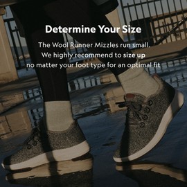 Allbirds Women’s Wool Runner Mizzles Water-Repellent Breathable Casual Walking Sneakers Made with Eco-Friendly Merino Wool - Natural Black (Natural Black Sole) - 7 Medium