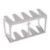 BBQ Skewer Rack Lightweight Portable Sturdy Structure Stainless Steel Wear