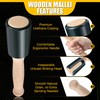 Precision 15oz Wood Carving Mallet for Woodworking, Ergonomic Wooden Handle