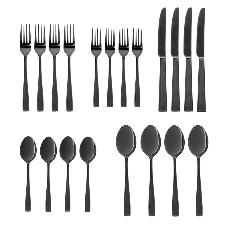 Godinger 20‑Piece Stainless Steel Silverware Set, Flatware Utensil Set for