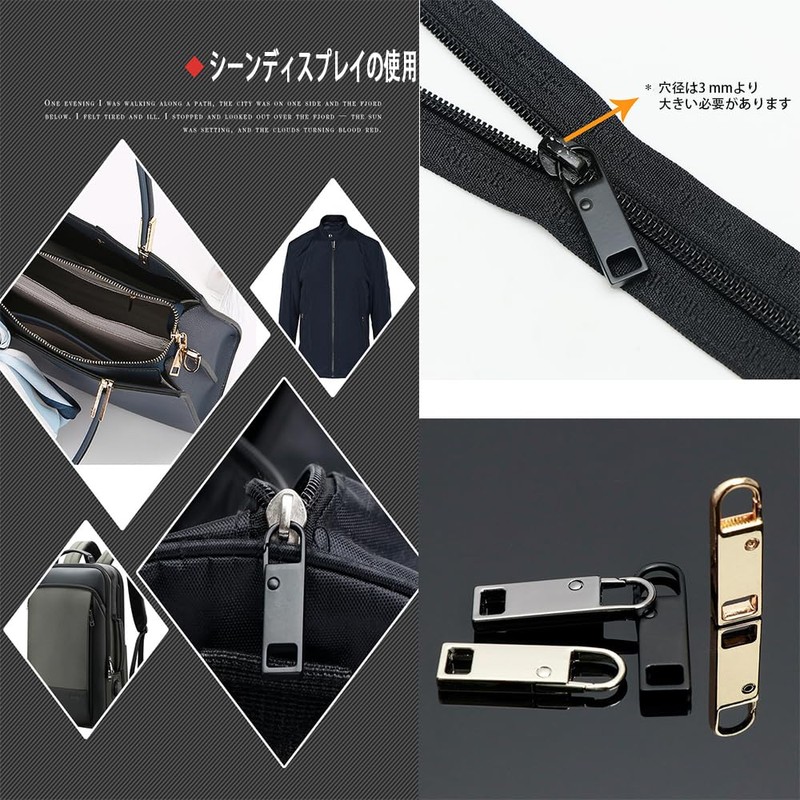 TUDOUZZZ Zipper, Pull, Zipper, Repair, Chuck, Zipper Tab, Zipper Pull,