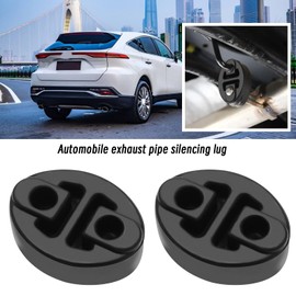 OTOTEC 2PCS Car Universal Exhaust Pipe Muffler Lifting Lugs Silencer Exhaust Mounting Fits Compatible with Toyota Compatible with Peugeot 1755K9/1755R4/175650Q010/1756540010