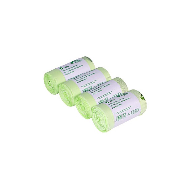 Green Giraffe 200 x 8L Compostable Caddy Liners - Food
