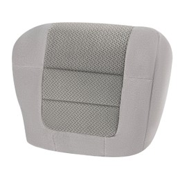 ECOTRIC Driver Side Bottom Seat Cover Compatible with 2001 2002 2003 Ford F150 XLT Super-Crew Cab Single Cab 4X4 2WD Synthetic Leather Gray