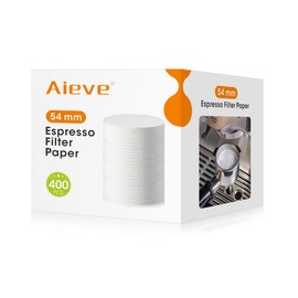 Aieve Espresso Paper Filter Compatible with Breville Barista Coffee Maker, 54 mm Portafilter Paper Filter Puck Screen Espresso Accessories (400 Pcs)