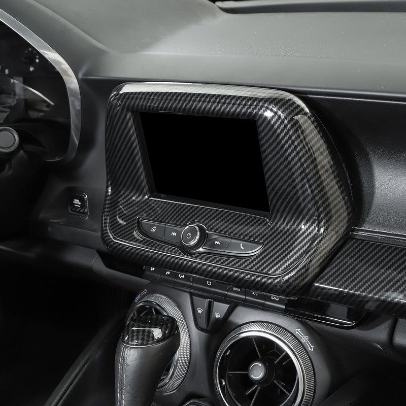 Voodonala for Chevy Camaro Center Navigition Panel Cover Compatible with