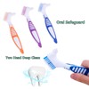 FRUTA 3 Pcs Denture Cleaning Brushes False Teeth Cleaning Brush