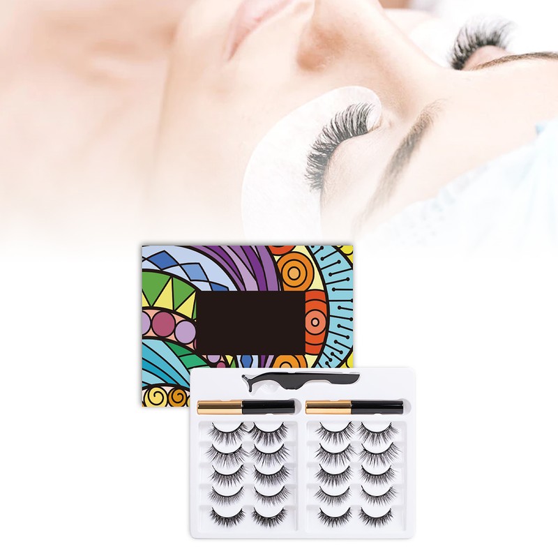 10 Pairs Magnetic Lashes Set Durable Reusable Chemical Fiber Attractive