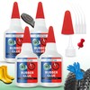 Adhesive Guru Rubber Glue (4x0.7 oz) - Heavy Duty Super