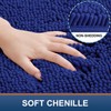 Smiry Luxury Chenille Bath Rug 24''x16'', Extra Soft and Absorbent